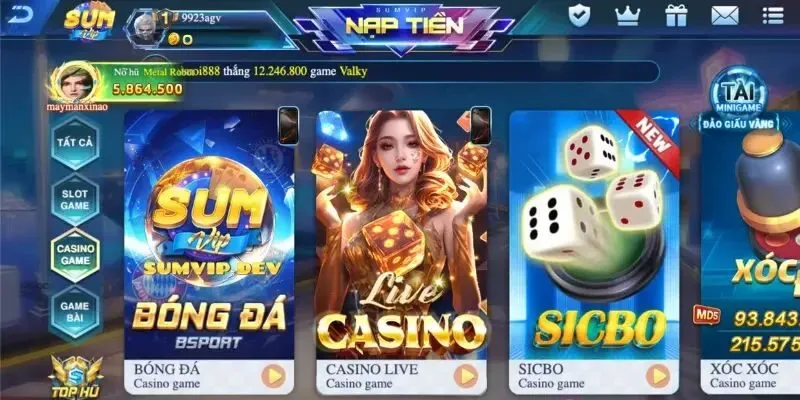 Các điểm thu hút giới thiệu Socvip tới người chơi